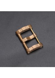 CUSN8 bronze buckle screw combination buckle, 22 24 26 mm, suitable for military watch bronze watch accessories,