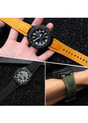 Watch Band Nylon Strap for Casio G-SHOCK MTG-B1000 D-B1000B-1A Wristband Genuine Leather Bracelet Man 26*14mm