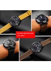 Frosted Cow Leather Italian Watchband for Casio PROTREK Series PRG-600/PRG-650/PRW-6600 Outdoor Sports Bracelet Strap 24mm