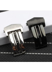 Quality 22mm Cow Leather Watchband for Tag Heuer Carrera Series Men's Band Watch Strap Wristband Accessories Folding Buckle
