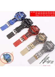 Watch accessories resin strap 16mm for camouflage Casio g-shock GLS GD GA110 GA100 GD120 sports watch for men and women