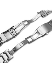 Solid Stainless Steel Watch Band Case For Casio G-shock DW5600 G5600E GW/DW5000 DW5035 Metallic Bracelet Accessories WithTool