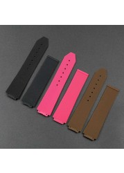 Women Silicone Strap 15mm x 21mm For Hublot Watch Strap Rubber Strap Waterproof Sport Watch Accessories