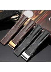 Soft Leather Watch Straps, 20mm, 22mm, 24mm Breitling Watch Strap, Leather, Black, Brown, Blue