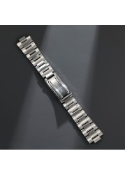 18mm 19mm Oyster Solid Stainless Steel Bracelet Watch Strap Fit For Seiko 5 Watch