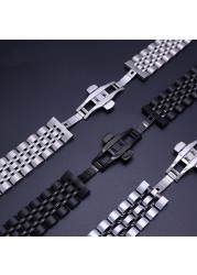 20/22mm watch band for samsung galxay watch 4 strap 40mm 44mm 3 45mm stainless steel bracelets Galaxy watch 4 classic 46mm 45mm