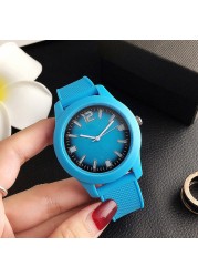 Brand Wrist Watches Fashion Men Women Ladies Girl Couples Crocodile Pattern Quartz Casual Silicone Band Watch LA13