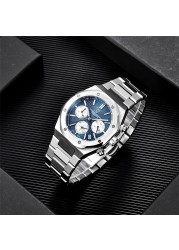 2021 New PAGANI Design Men's Quartz Watches Top Brand Stainless Steel Sapphire Automatic Chronograph 20Bar Relogio Masculino