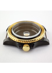 40mm NH35 NH36 case, watch accessories, add ceramic bezelfit for nh35 nh36, miyota 8215 8205 movement NO.26