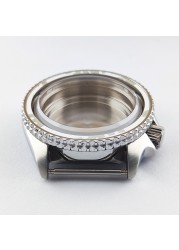 39mm NH35 NH36 case, polished back, transparent, watch accessories, suitable for nh35 nh36 movement, miyota 8215 8205