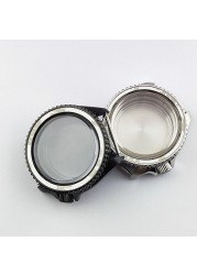 41.5mm NH35 NH36 case, watch accessories, stainless steel plated sapphire glass suitable for NH35 NH36 movement