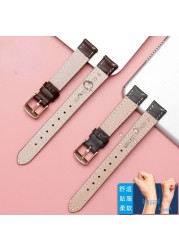 Women's Genuine Leather WatchBands for Casio Fossil Watch Band Foley Foley First Layer Leather Watch Strap 12mm 14mm 16mm