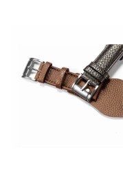 Kadigo for Fossil CH2891 Leather Watch Strap 22mm Replacement with Stainless Steel Buckle - Fossil CH2891 Leather Watch Strap