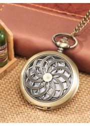 Personalized custom men women quartz pocket watch with thick chain Japan animation personality style neutral fashion watches