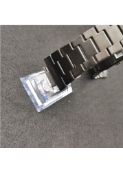 Black 316L Stainless Steel Watchband Bezel For DW5600 GW5000 GW-M5610 Metal Watch Strap Cover With Tools For Men Women Gift