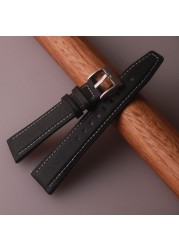 Soft Calf Genuine Leather Watchband 22mm For Huawei Watch GT 2 Pro GT2 46mm Rubber Bottom Bracelet Band Quick Release Watchband