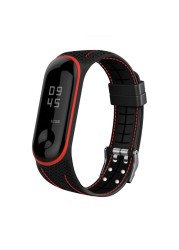 Free Shipping Replacement Honeycomb Silicone Bracelet Watch Band Strap for Xiaomi Mi Band 3 4