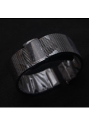 New High Quality Watches 18mm 20mm 21mm 22mm Stainless Steel Black Silver Watches Mesh Bracelet Watch Band Strap Fit Brands