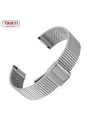 High Quality Milan Mesh Stainless Steel Watchband For Samsung Galaxy Watch Active 2 Gear S3 Watch Strap 18 20 22mm Watch Band