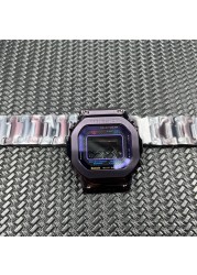 Genuine GMW-B5000 Watchband and Bezel with Glass and Button GMW-B5000PB-6 Watch Band and Cover