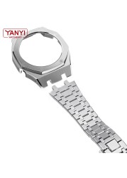 Stainless steel strap and bezel for Casio g-shock GA2100 watchband and case upgrade solid 2rd 3ND GA-2100 modified band