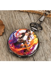 New custom cartoon character style personality nostalgic men's quartz pocket watch with thick chain Valentine's Day gift