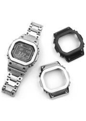 GMW-B5000 Watches & Bezel Steel Watch Band Strap High Level 316L Stainless Steel with Tools Gift for Holiday