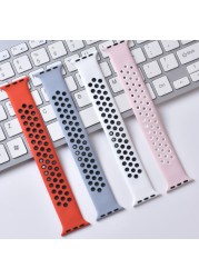 Silicone Elastic Solo Loop Strap For Apple Watch Band 44mm 40mm 38mm 42mm 41mm 45mm Applewatch IWatch 7 6 5 4 3 2 1 SE Bracelet