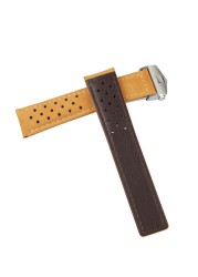 CARLYWET - Vintage Gray Suede Replacement Watch Strap, 20 22mm Vintage Watch Strap for Heure