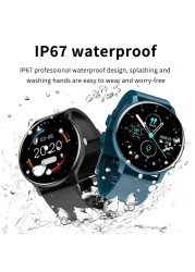 2022 Smart Watch Ladies Full Touch Screen Sport Fitness Watch IP67 Waterproof Bluetooth Android iOS Female Smart Watch