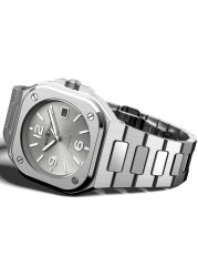 Bell & Ross Classic Square Quartz Watch Luxury Quartz Watch Calendar Steel Band Montre Homme Watch Relogio Masculino