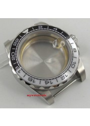 40mm sapphire ceramic cup bezel watch case fit 2824 2836 8215 NH35A NH36A movement