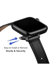 Women Leather Wrist Strap for Apple Watch Band 7 6 SE 5 4 3 Bracelet for iWatch Series 41mm 45mm 38mm 40mm 42mm 44mm Wristbands