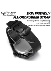 Casioak Fashion Kit for GMAS2100 Metal Watch Case Fluororobber Strap 316 Stainless Steel Bezel Rubber Watch Strap for MODIFY GMA-S2100