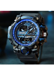 Digital Watch Men Sport Electronic Watches LED Male Wrist Watch for Men Watch Waterproof Wristwatch Famous Brand SANDA Clock 3133