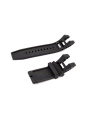 CARLYWET RU Stock New Style Men Women Black Strap Silicone Rubber Replacement Watch Band Strap Special Popular