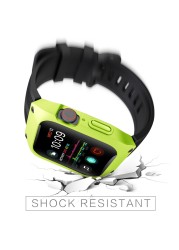 Band For Apple Watch 38 42 40mm 44mm Sport Strap Bracelet For iWatch Series 6543 Full Protective Silicone Rubber Wristband Cover