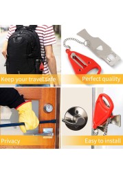 Portable Door Lock Safety Latch Metal Lock Home Room Hotel Anti-theft Security Lock Travel Residence Safety Door Loc