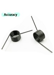 10pcs Wire diameter 0.8mm 3/6/9 coil spring steel V-spring torsion small springs torsion hairpin spring 180/120/90/60 degree