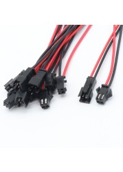 10 Pairs 15cm JST SM 2 Pins Plug Male And Female Wire Connector Wire Connector Pigtail Cable Plug For LED Strip Light Bar Lamp