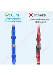 50/10pcs Soldering Wire Connectors - Heat Shrink Welding Tip Connectors - Soldering Terminal Kit - Automotive Marine Insulation