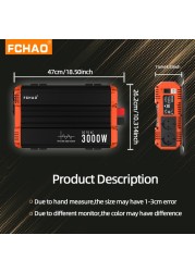 FCHAO 6000W Pure Sine Wave Inverter 12V 24V to 220V 110V Power Converter LCD Display Voltage Converter Car Accessories UPS