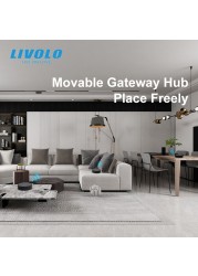 Livolo 2.0 Smart Version Movable ZigBee Gateway, Smart Hub by APP, Google Home, Alexa, Echo, Work with Livolo ZigBee Products