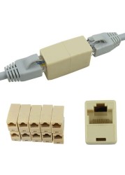 5 قطعة أدوات جديدة سبيكة الإنترنت RJ45 CAT5 مقرنة محول القابس شبكة كابل شبكة محلية موسع موصل