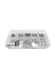 500pcs M3 M4 M5 M6 M7 M8 DIN988 304 Stainless Steel Ultra-thin Flat Washer Adjust Shim Plain Gasket Assortment Set Box