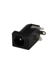 10pcs PCB Base 5.5 x 2.1mm Female DC Power Jack Plug Black Socket Connector Drop Shipping