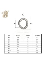 480pcs 304 Stainless Steel Spring Lock Washer Assortment Set, 9 Sizes - M2 M2.5 M3 M4 M5 M6 M8 M10 M12