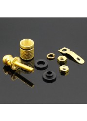 2pcs Gold-plated speaker, banana jack connector, hook terminal, suitable for 4mm banana plugs