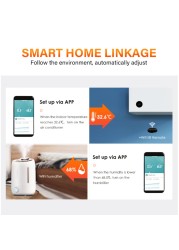 ZigBee 3.0 Smart Temperature Humidity Sensor Environment Detector System Work with Alexa Google Smart Home Life Tuya Gateway Hub