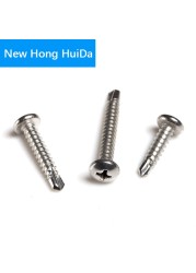 Hillips Pan Head Self Drilling Screw Thread Self Drilling Screw Bolt Stainless Steel M3.5 M4.2 M4.8 M5.5 M6.3